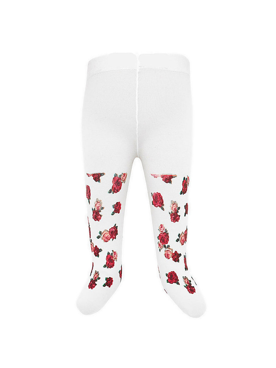 Meia calça estampada Escarlate  (Vermelho)  para Bebé Menina - Mayoral