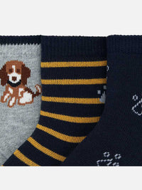Set 3 soquetes "beagle" Milho      (Amarelo Ocre)  para Bebé Menino - Mayoral