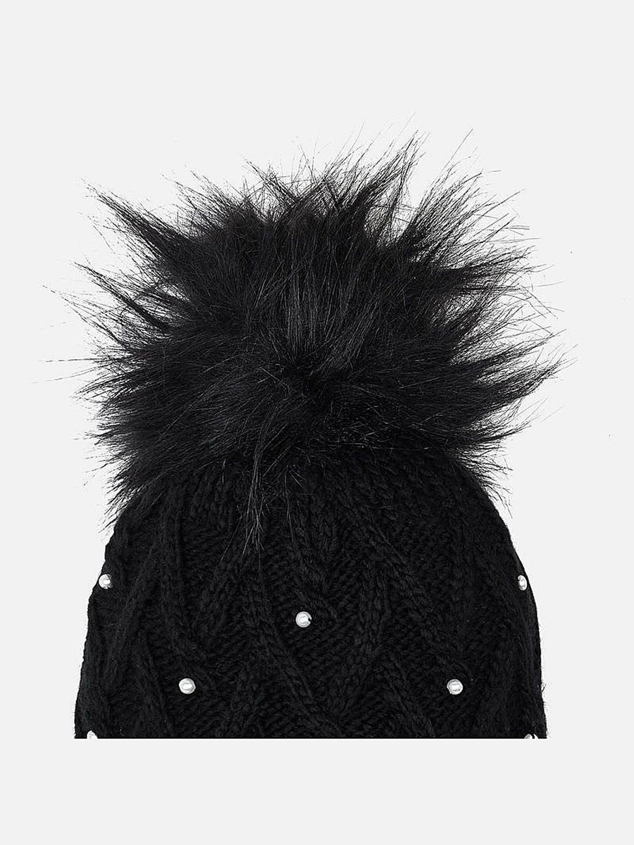Conj. gorro cachecol oitos Preto      (Preto)  para Menina - Mayoral