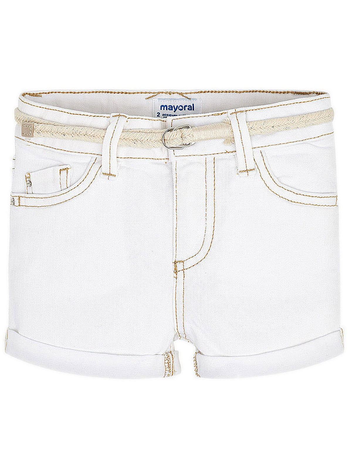 Short sarja básico Branco     (Branco)  para Menina - Mayoral