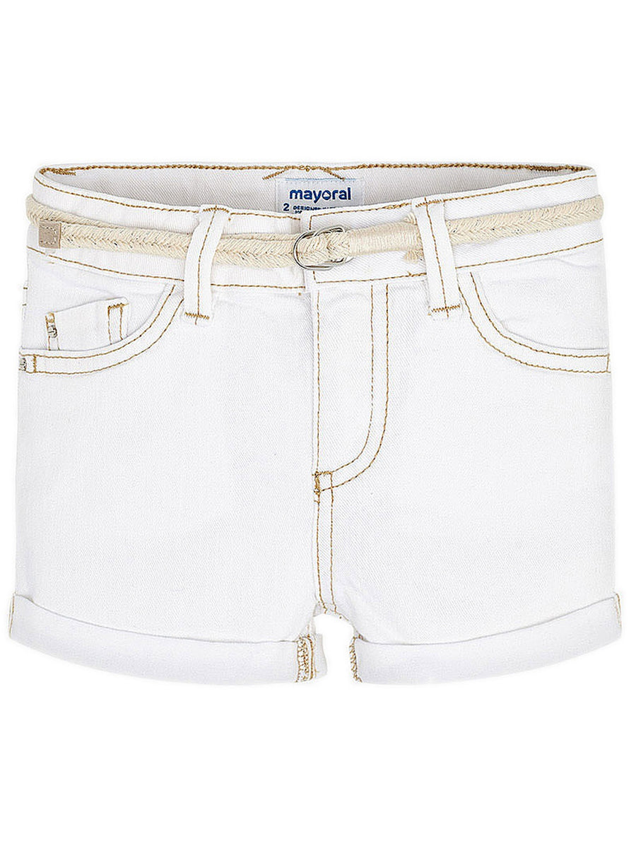 Short sarja básico Branco     (Branco)  para Menina - Mayoral