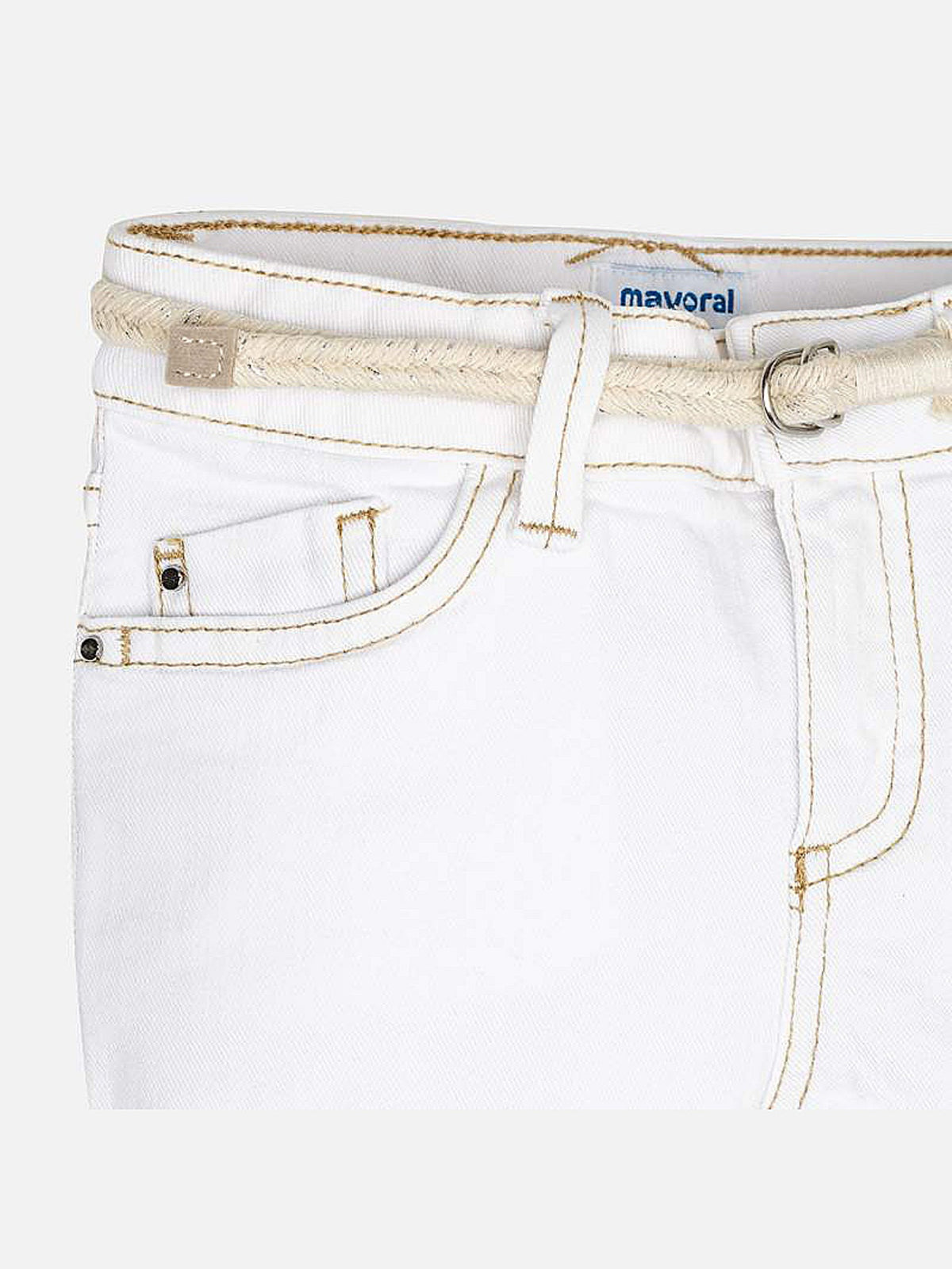 Short sarja básico Branco     (Branco)  para Menina - Mayoral