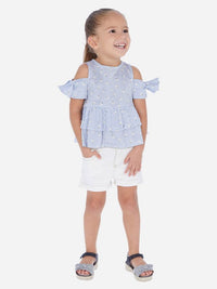 Short sarja básico Branco     (Branco)  para Menina - Mayoral