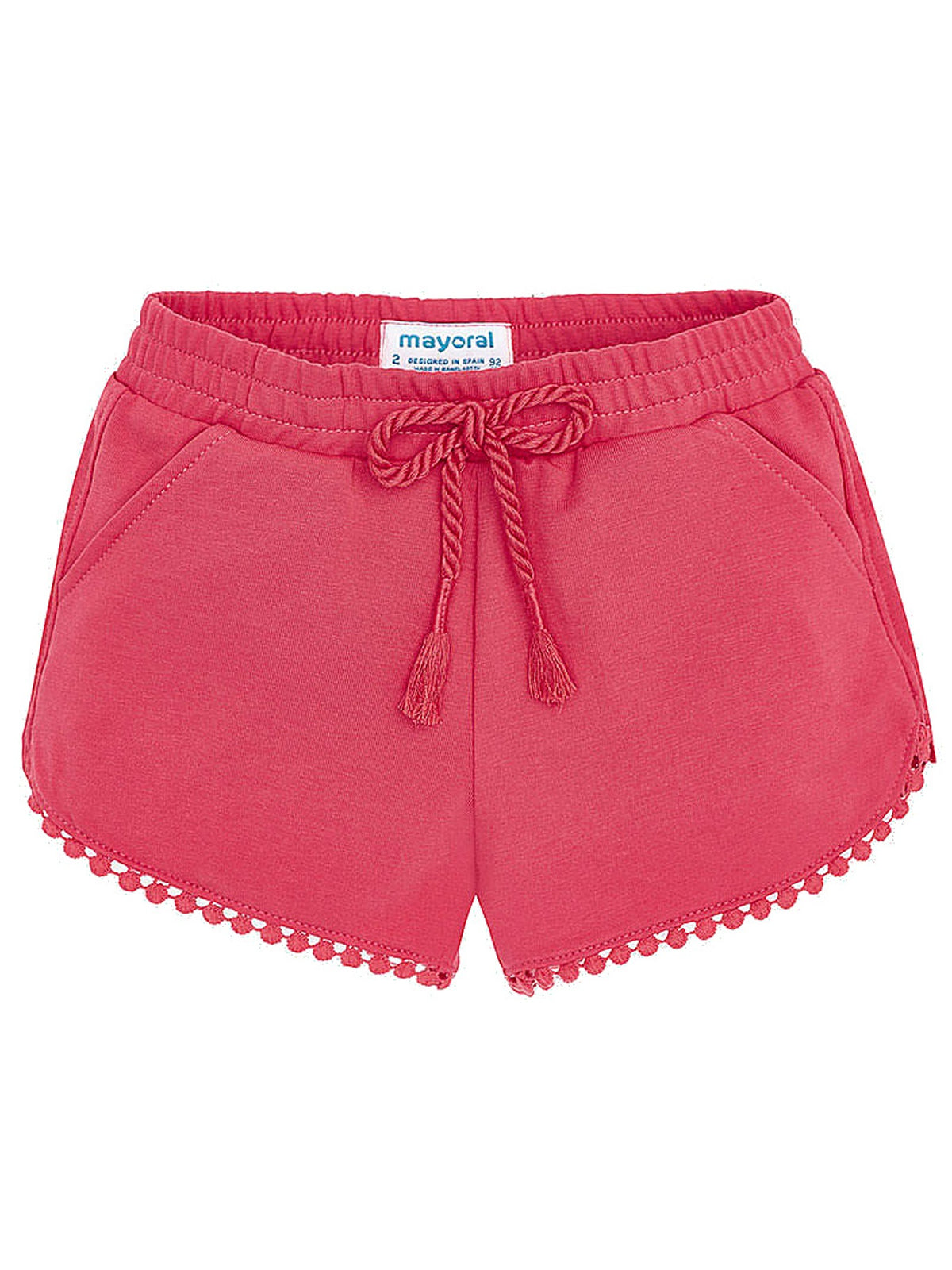 Short felpa básico Melancia   (Rosa Choque)  para Menina - Mayoral