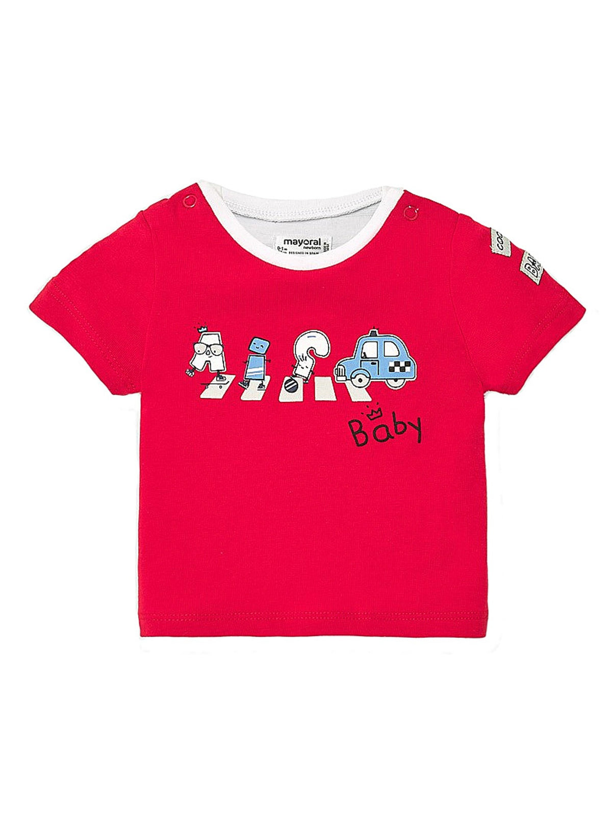 Camiseta manga curta Cuore      (Vermelho)  para Bebé Menino - Mayoral