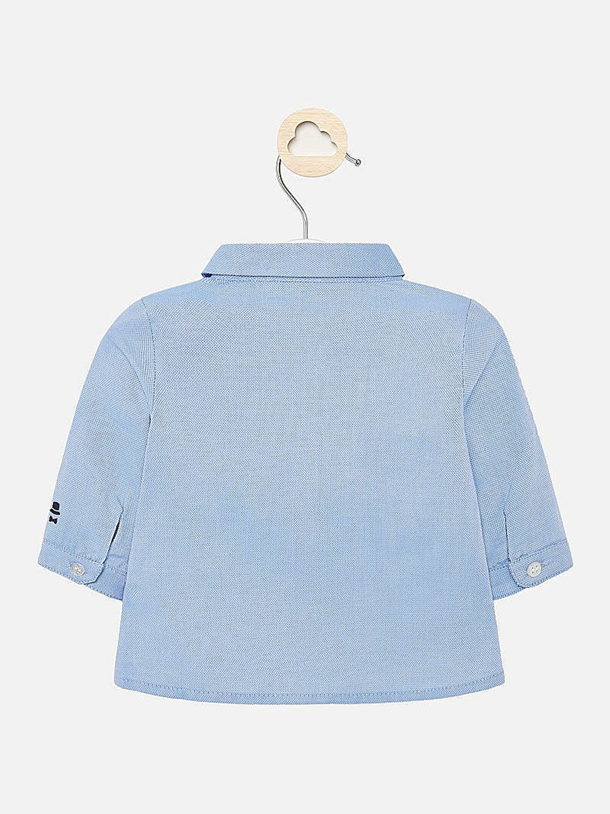 Camisa m/comp. e laço Celeste    (Celeste)  para Bebé Menino - Mayoral