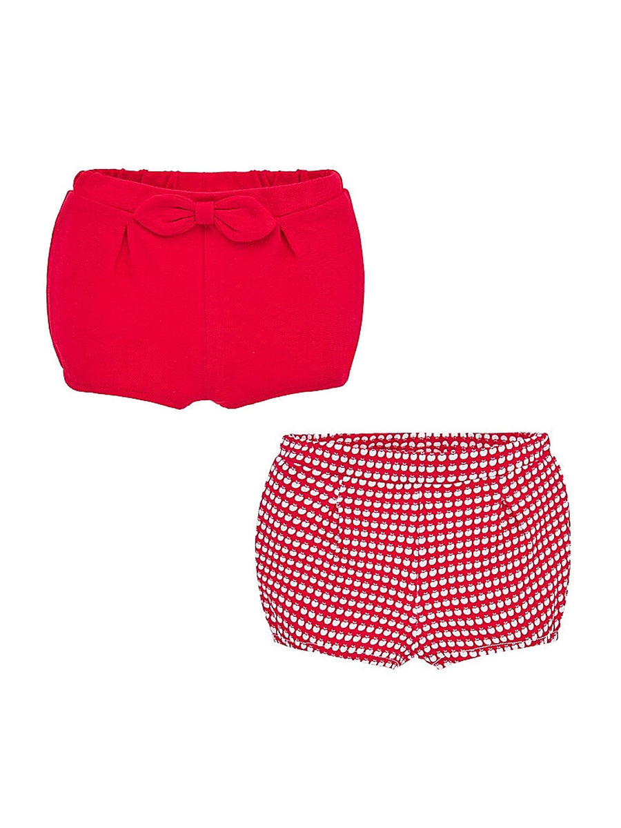 Pack 2 shorts Vermelho   (Vermelho)  para Bebé Menina - Mayoral