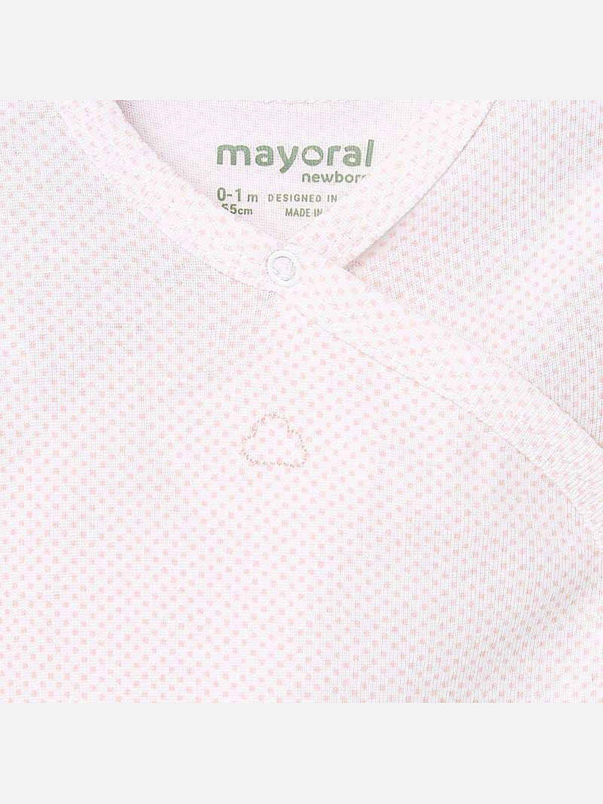 Body m/curta Rosa baby  (Rosa Bébé)  para Bebé Menina - Mayoral