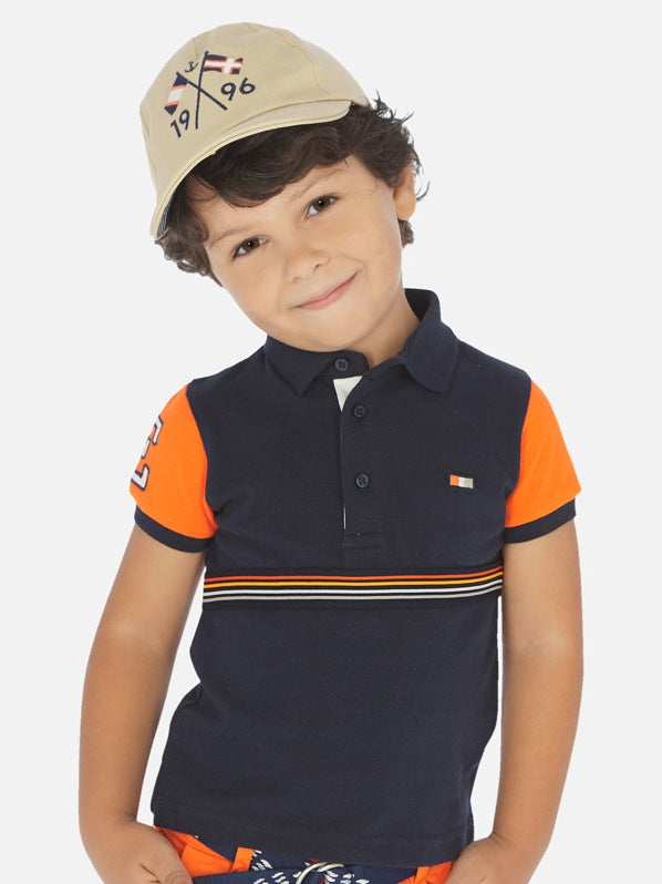 Polo m/curta combinado Oceano     (Marinho)  para Menino - Mayoral
