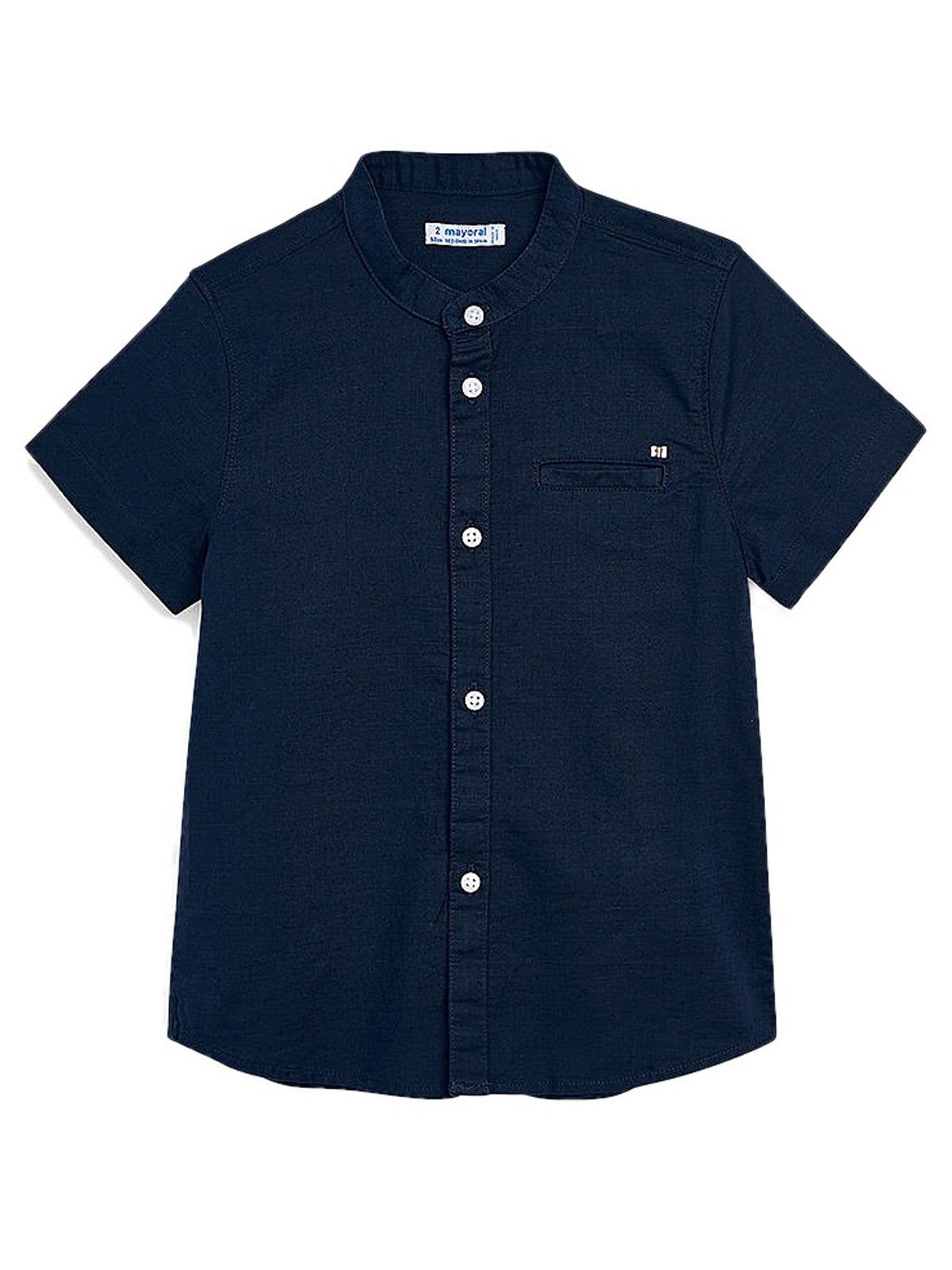 Camisa m/curta linho mao Oceano     (Marinho)  para Menino - Mayoral