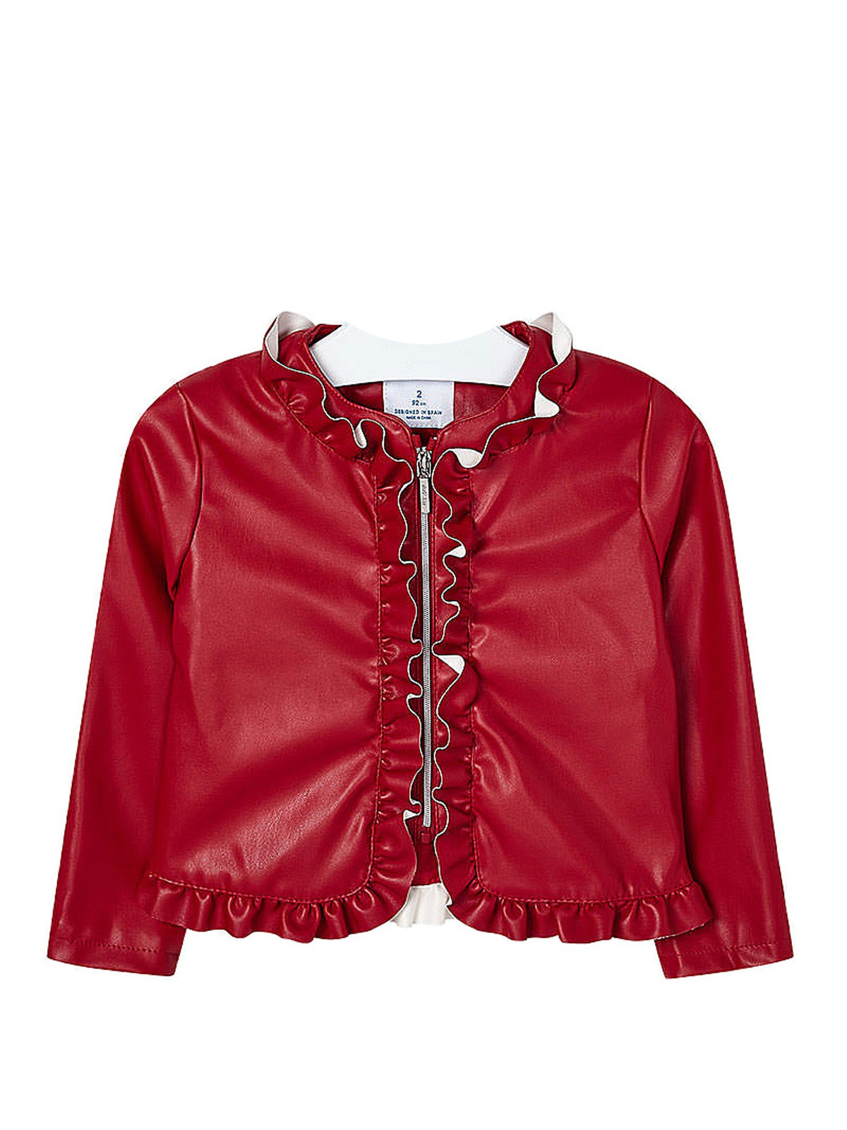 Jaqueta folhos Vermelho   (Vermelho)  para Menina - Mayoral