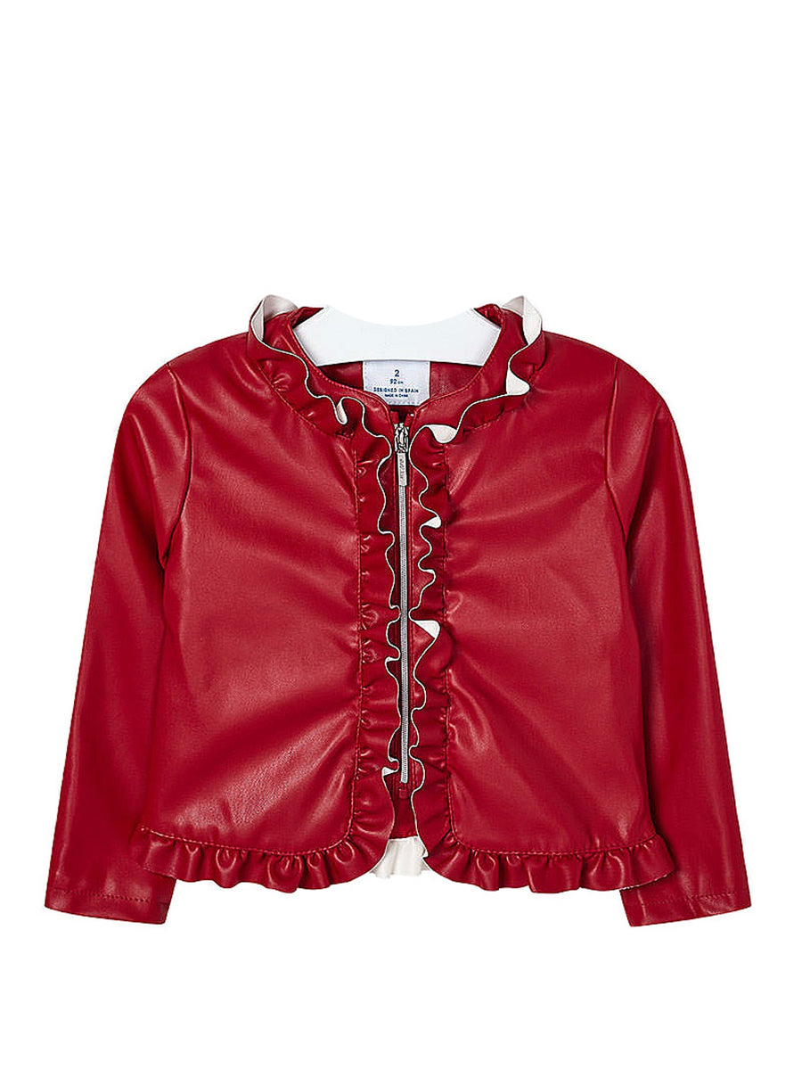 Jaqueta folhos Vermelho   (Vermelho)  para Menina - Mayoral