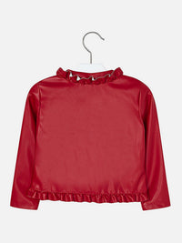 Jaqueta folhos Vermelho   (Vermelho)  para Menina - Mayoral