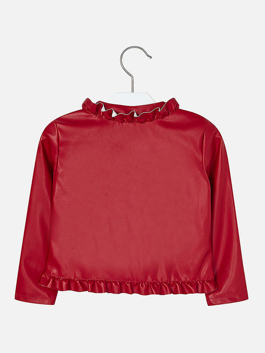 Jaqueta folhos Vermelho   (Vermelho)  para Menina - Mayoral