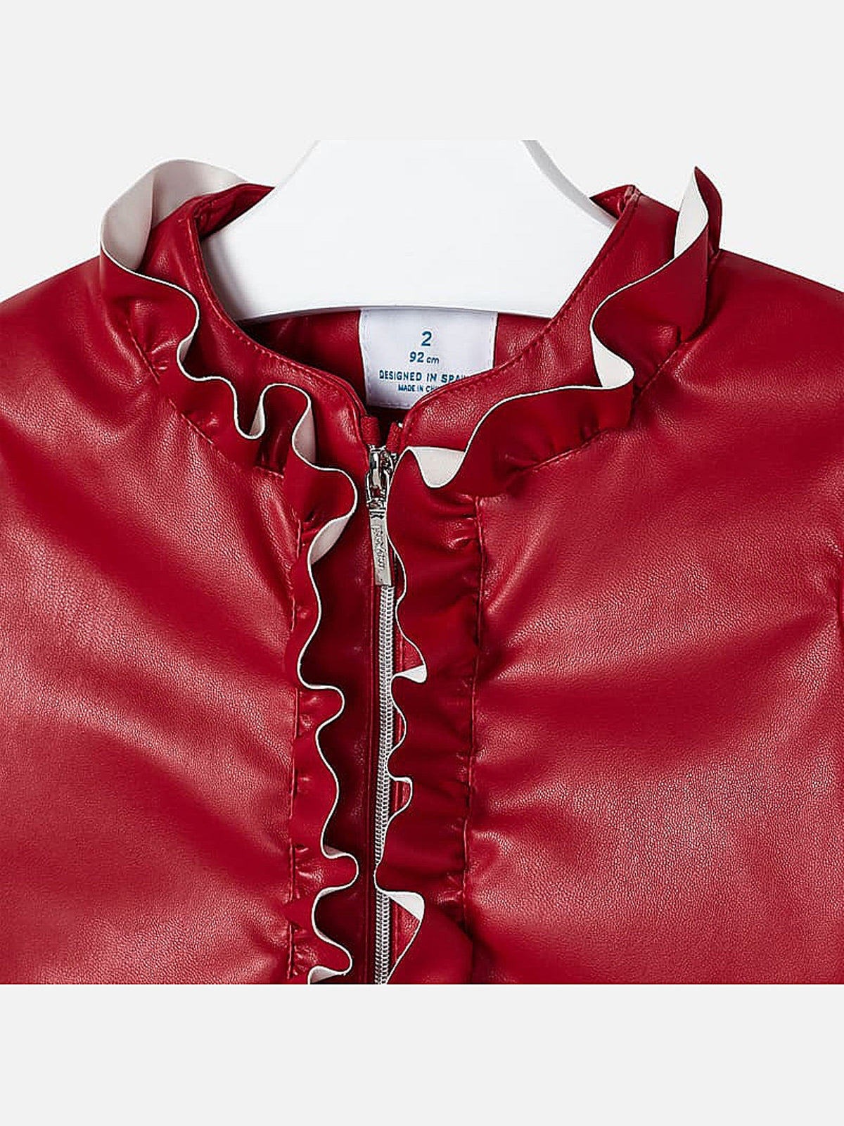 Jaqueta folhos Vermelho   (Vermelho)  para Menina - Mayoral