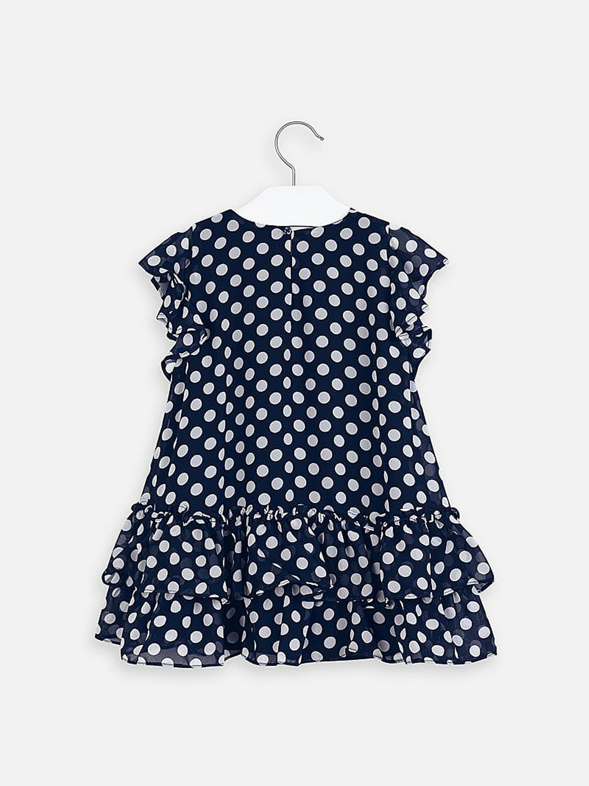 Vestido folhos Marinho    (Marinho)  para Menina - Mayoral