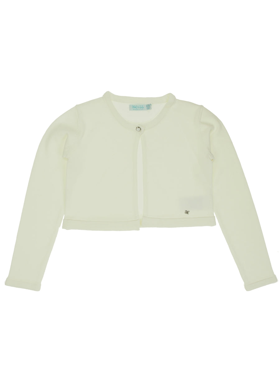 Casaco tricô Branco     (Branco)  para Menina - Abel & Lula