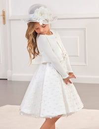 Casaco tricô Branco     (Branco)  para Menina - Abel & Lula
