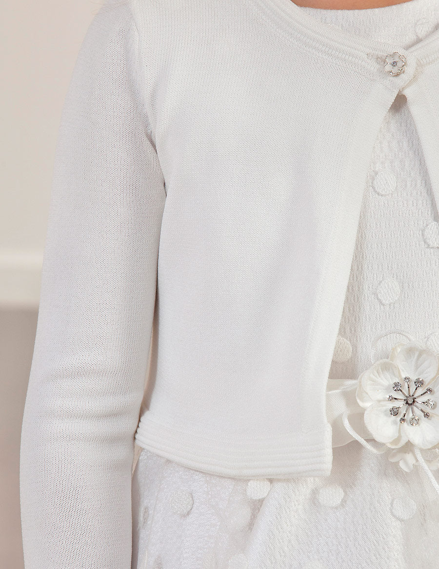 Casaco tricô Branco     (Branco)  para Menina - Abel & Lula
