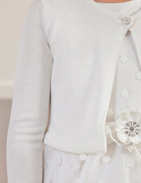 Casaco tricô Branco     (Branco)  para Menina - Abel & Lula