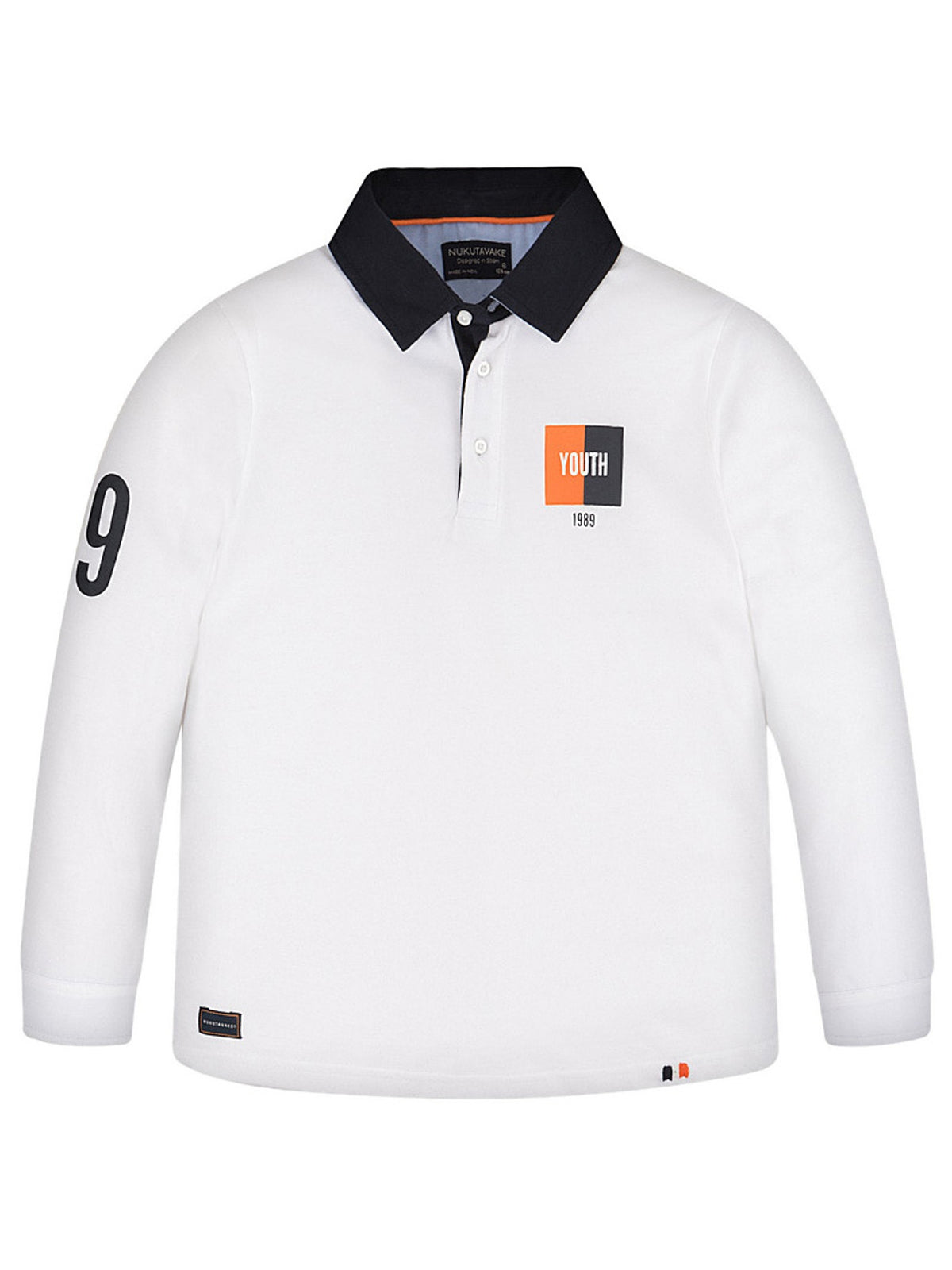 Polo m/comp. combinado oxford Branco     (Branco)  para Menino - Mayoral