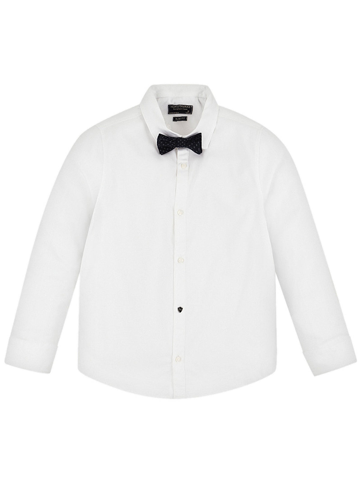 Camisa m/comp. laço Branco     (Branco)  para Menino - Mayoral
