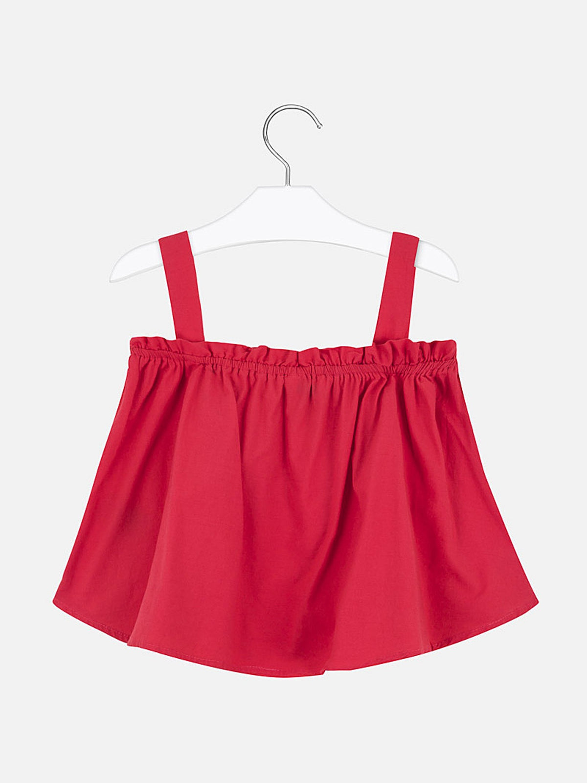 Túnica popelin bordada Melancia   (Rosa Choque)  para Menina - Mayoral