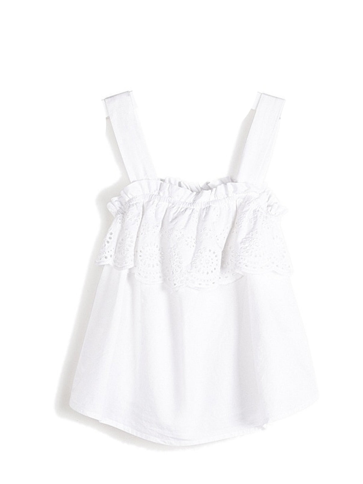 Túnica popelin bordada Branco     (Branco)  para Menina - Mayoral