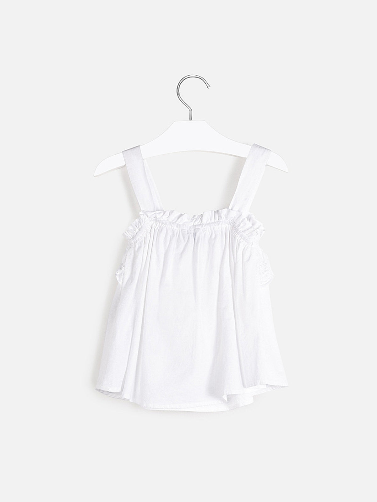 Túnica popelin bordada Branco     (Branco)  para Menina - Mayoral