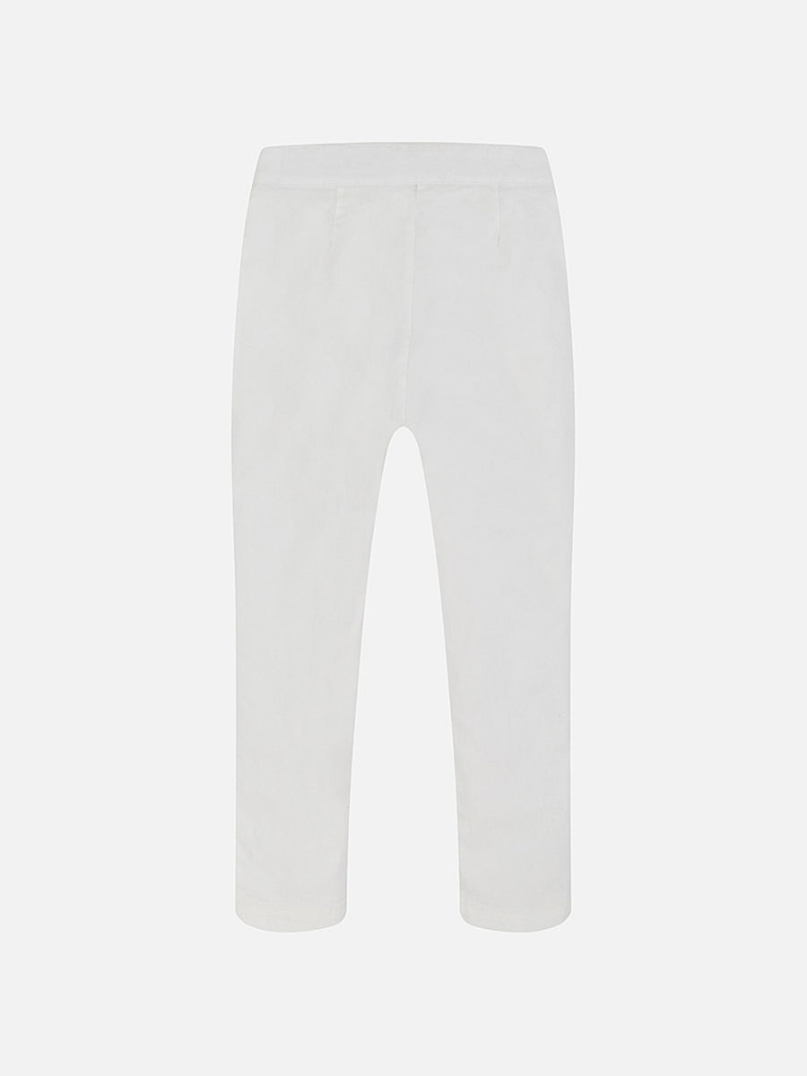 Calça saten Crú        (Creme / Pérola)  para Menina - Mayoral