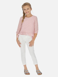 Calça saten Crú        (Creme / Pérola)  para Menina - Mayoral