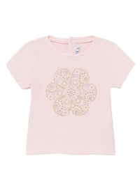 Camiseta básica Rosa       (Rosa Bébé)  para Bebé Menina - Mayoral