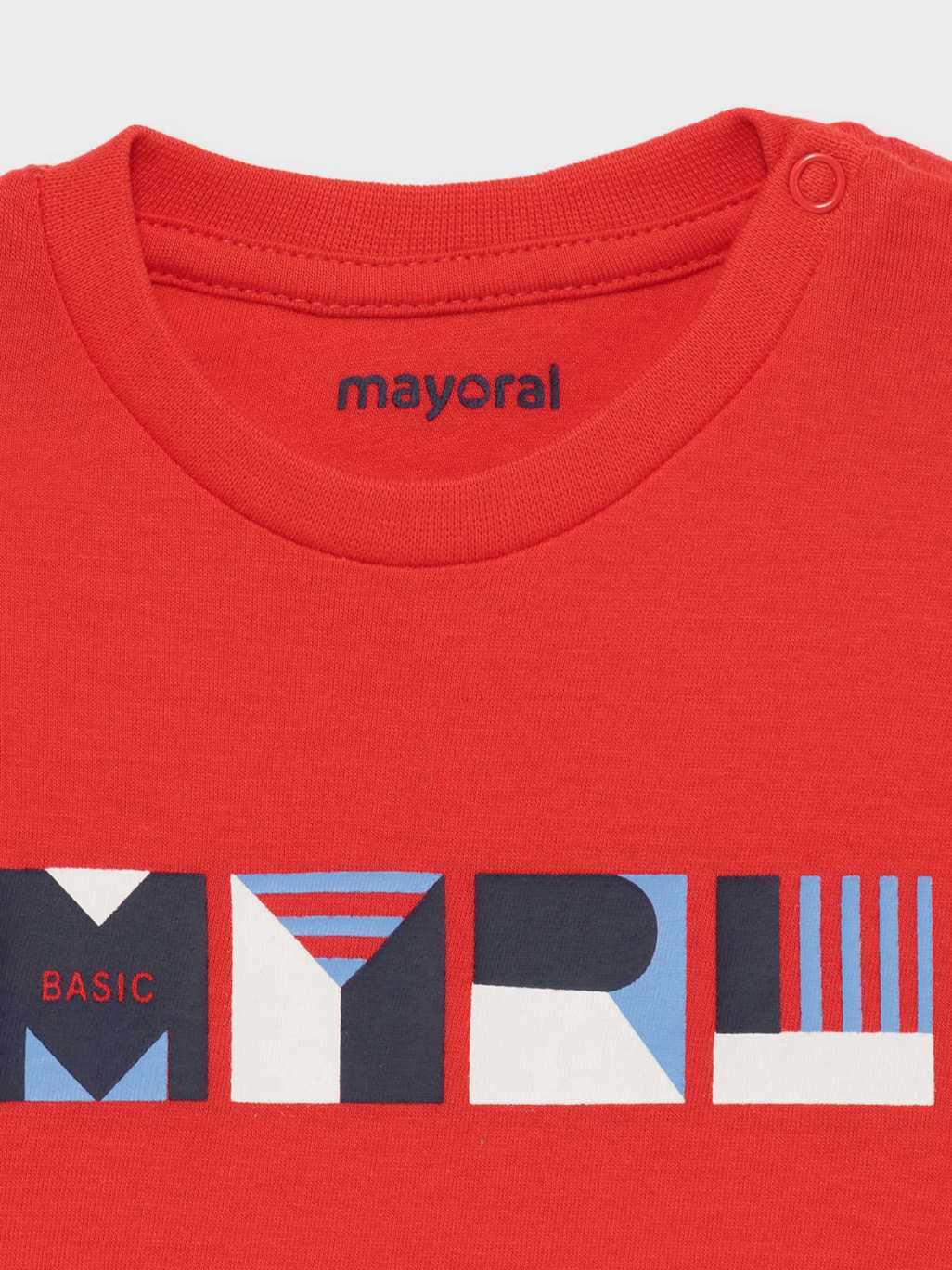 Camiseta básica Cyber red  (Vermelho)  para Bebé Menino - Mayoral