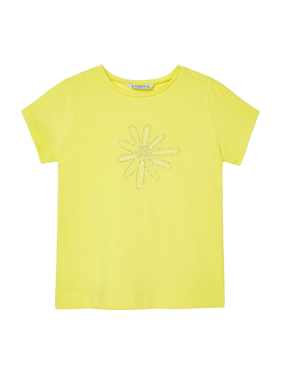 Camiseta básica Amarelo    (Amarelo)  para Menina - Mayoral