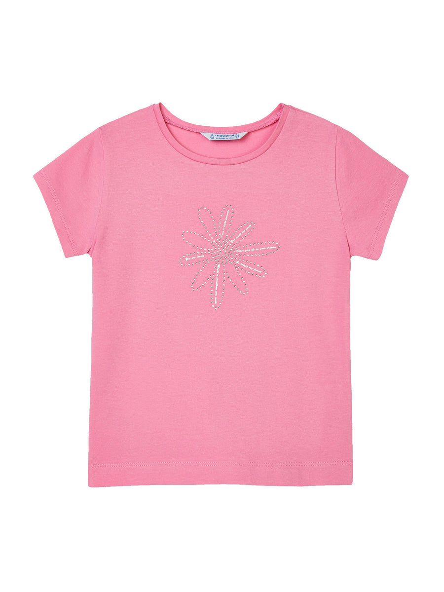 Camiseta básica Camélia    (Rosa)  para Menina - Mayoral