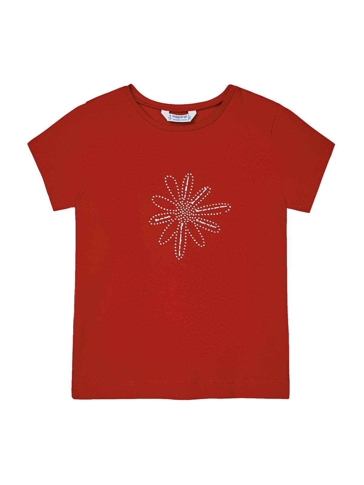 Camiseta básica Papoila    (Vermelho)  para Menina - Mayoral
