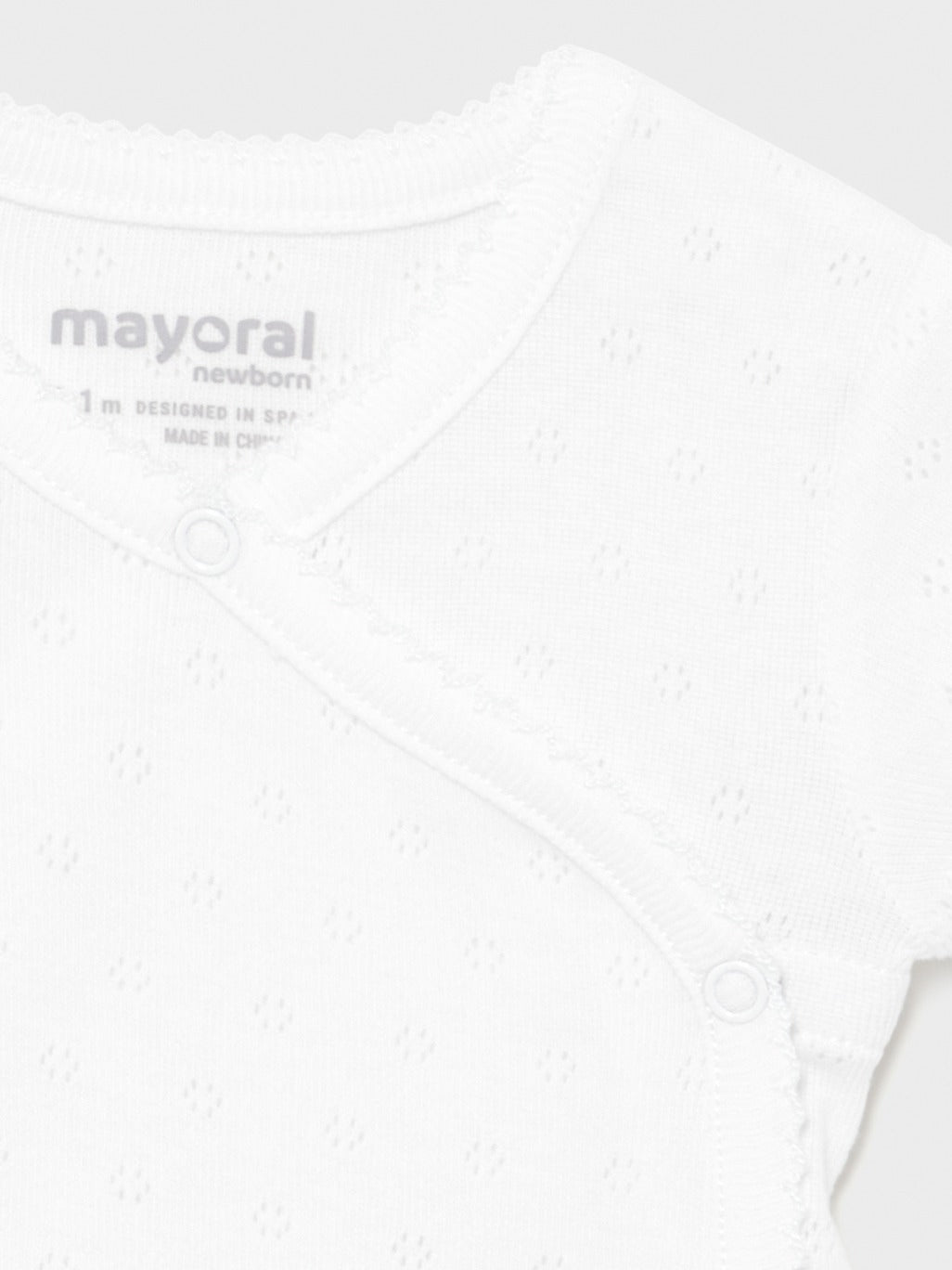 Body m/curta básico Branco     (Branco)  para Bebé Menina - Mayoral