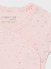 Body m/curta básico Rosa baby  (Rosa Bébé)  para Bebé Menina - Mayoral