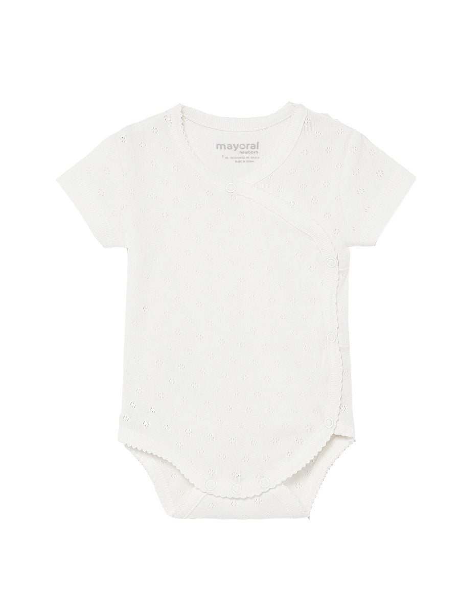 Body m/curta básico Crú        (Creme / Pérola)  para Bebé Menina - Mayoral
