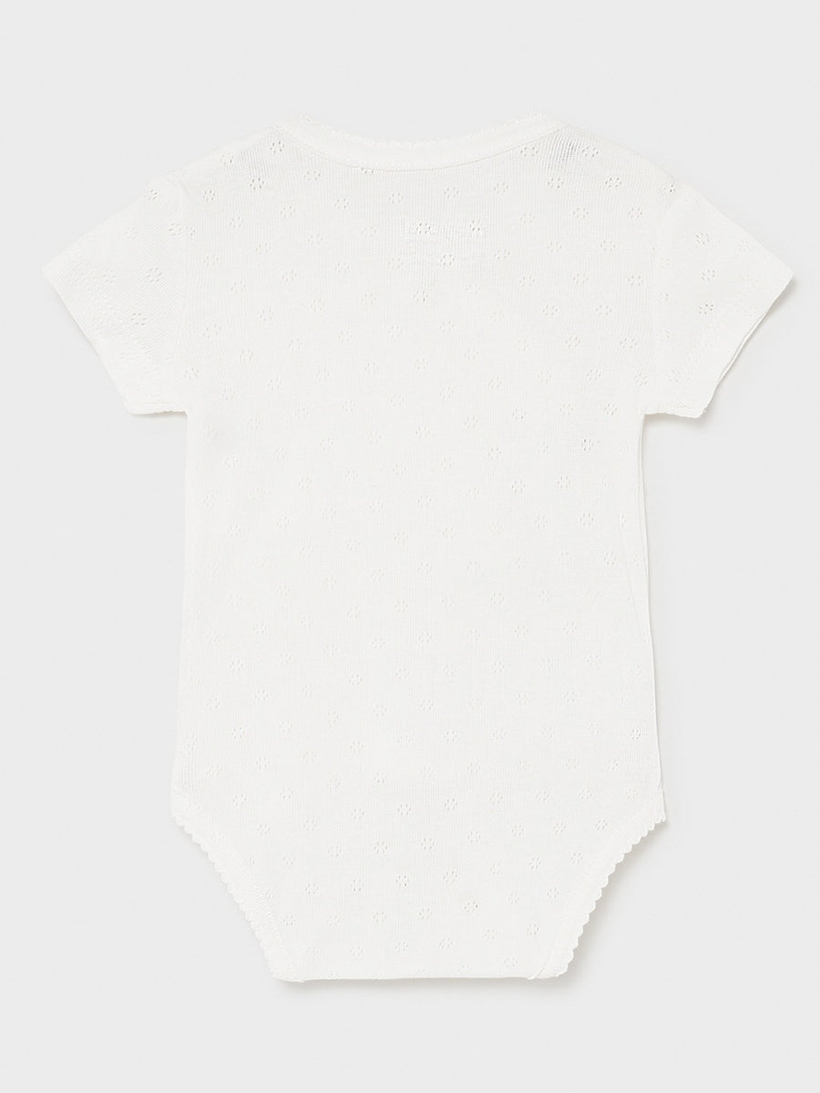 Body m/curta básico Crú        (Creme / Pérola)  para Bebé Menina - Mayoral
