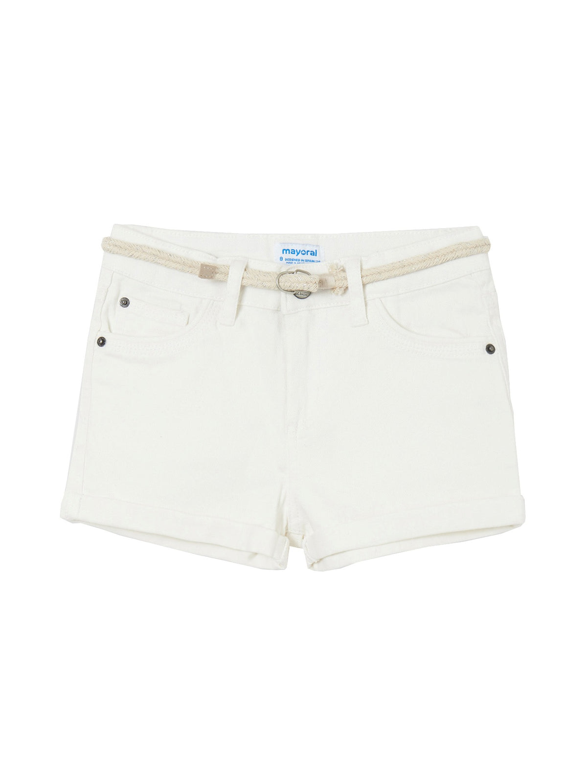Short sarja básico Crú        (Creme / Pérola)  para Menina - Mayoral