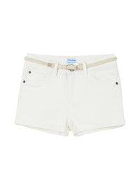 Short sarja básico Crú        (Creme / Pérola)  para Menina - Mayoral