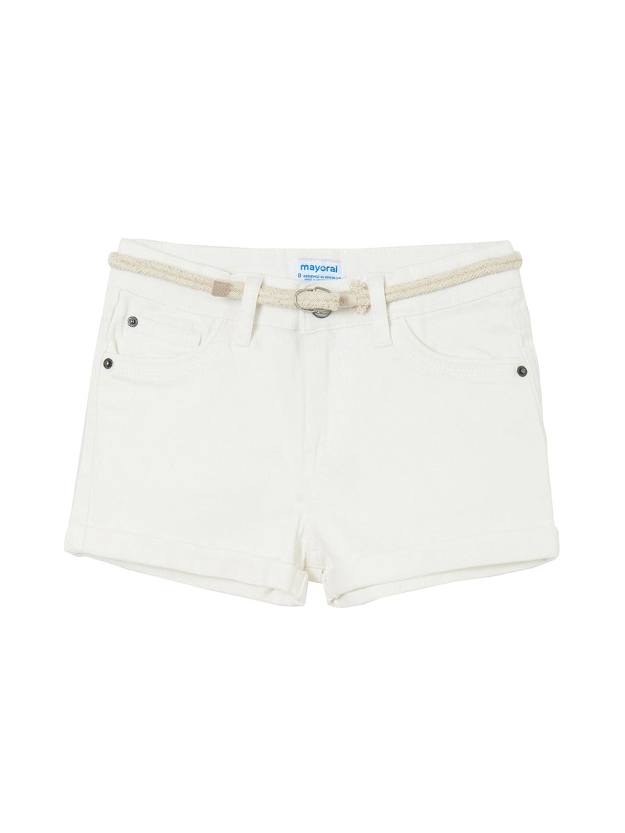 Short sarja básico Crú        (Creme / Pérola)  para Menina - Mayoral