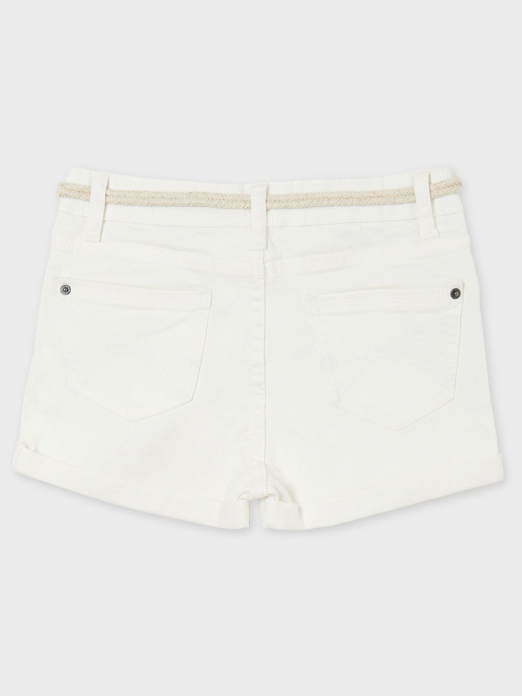 Short sarja básico Crú        (Creme / Pérola)  para Menina - Mayoral