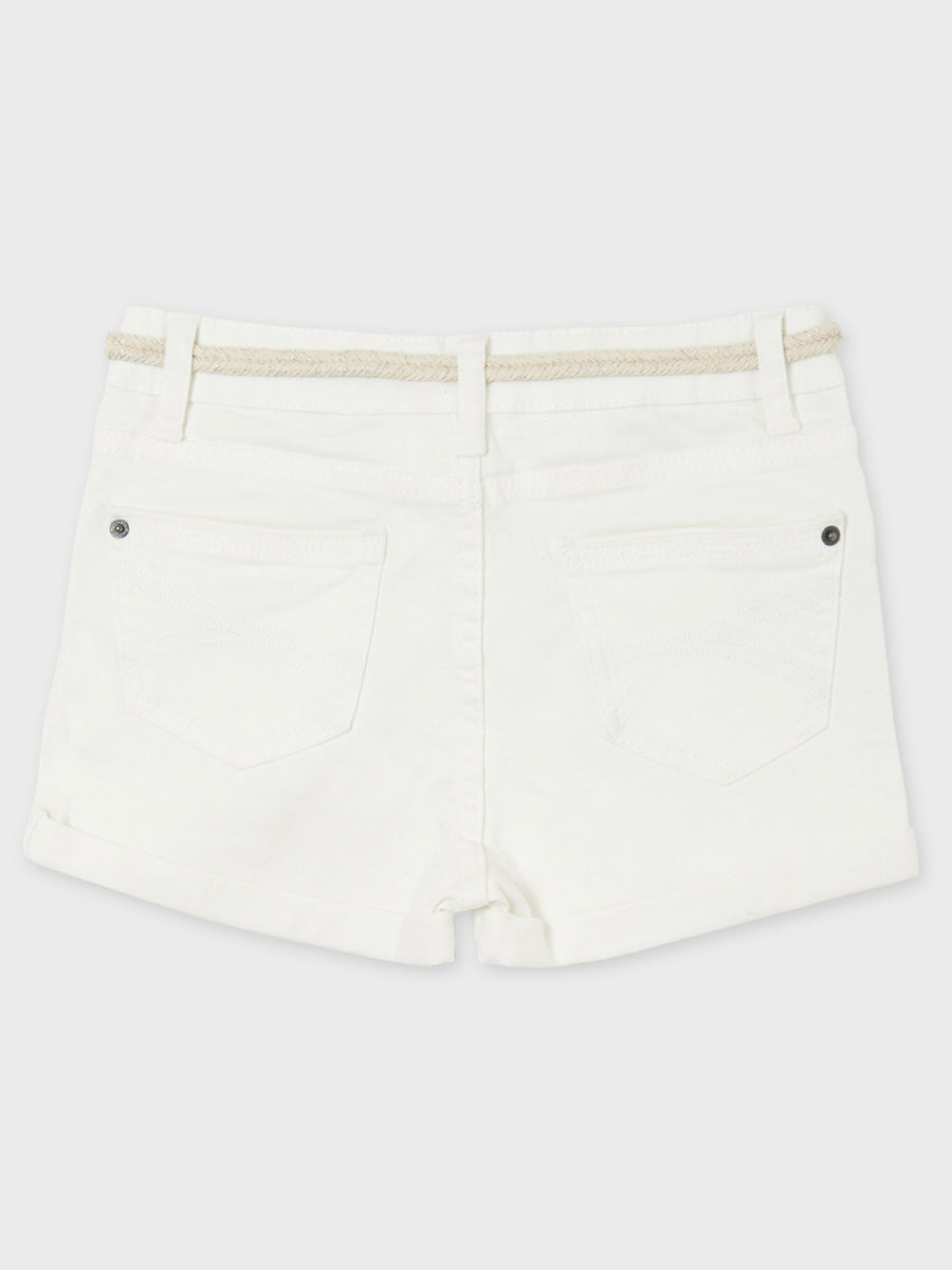 Short sarja básico Crú        (Creme / Pérola)  para Menina - Mayoral