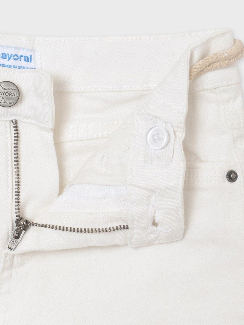 Short sarja básico Crú        (Creme / Pérola)  para Menina - Mayoral