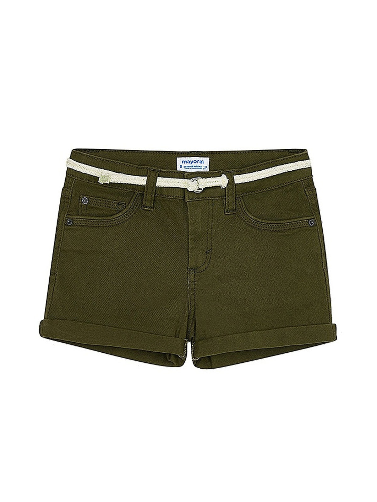 Short sarja básico Verde caça (Azeitona)  para Menina - Mayoral