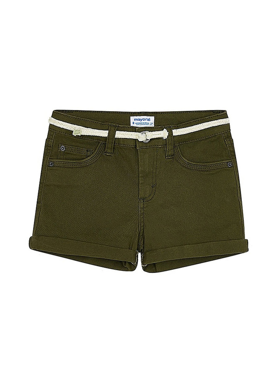 Short sarja básico Verde caça (Azeitona)  para Menina - Mayoral