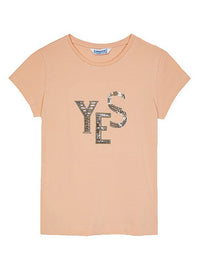 Camiseta básica Alperce    (Laranja Outono)  para Menina - Mayoral
