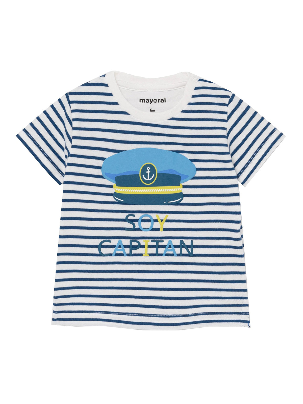 Camiseta riscas Além mar   (Azul)  para Bebé Menino - Mayoral
